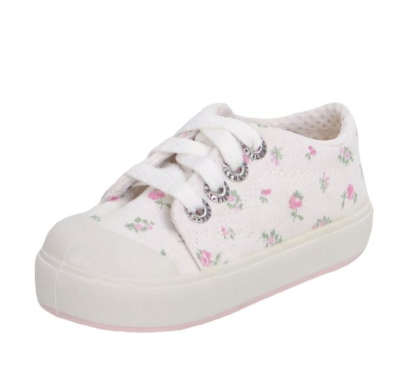 Zapatilla Estampada Floreada con Cordon