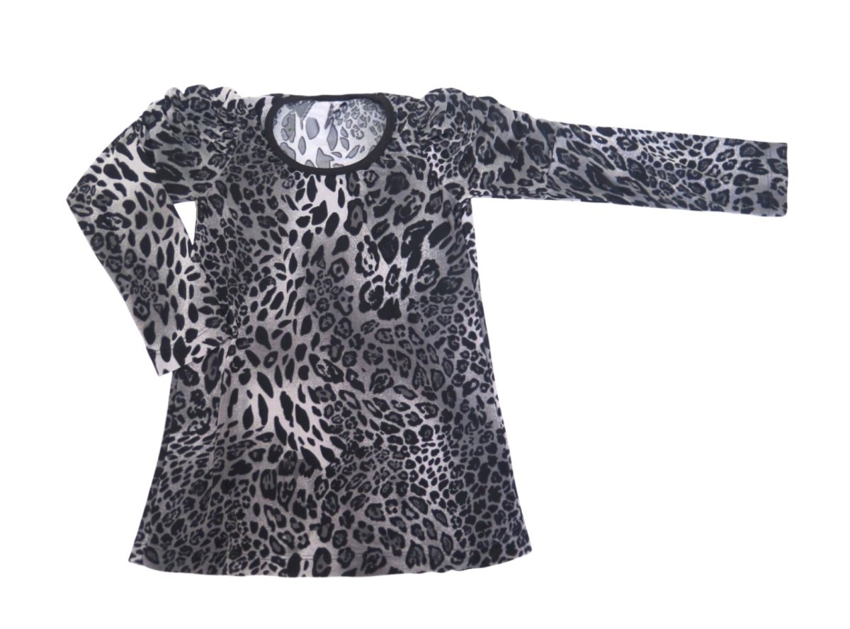 Remera Manga Larga Elastizada Estampado Animal Print