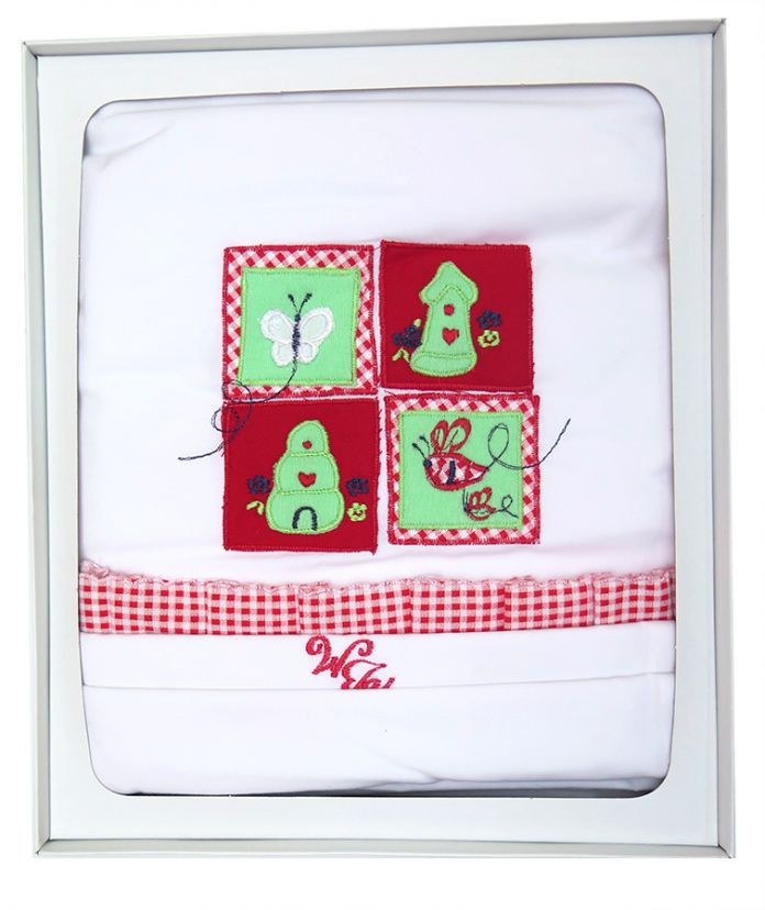 Baby Mania Sabana Bordada en caja para moises y catre 3 piezas