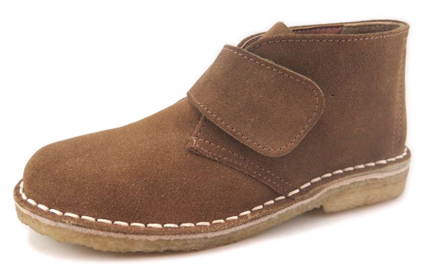 Bota Gamuza Goma Crepe Velcro