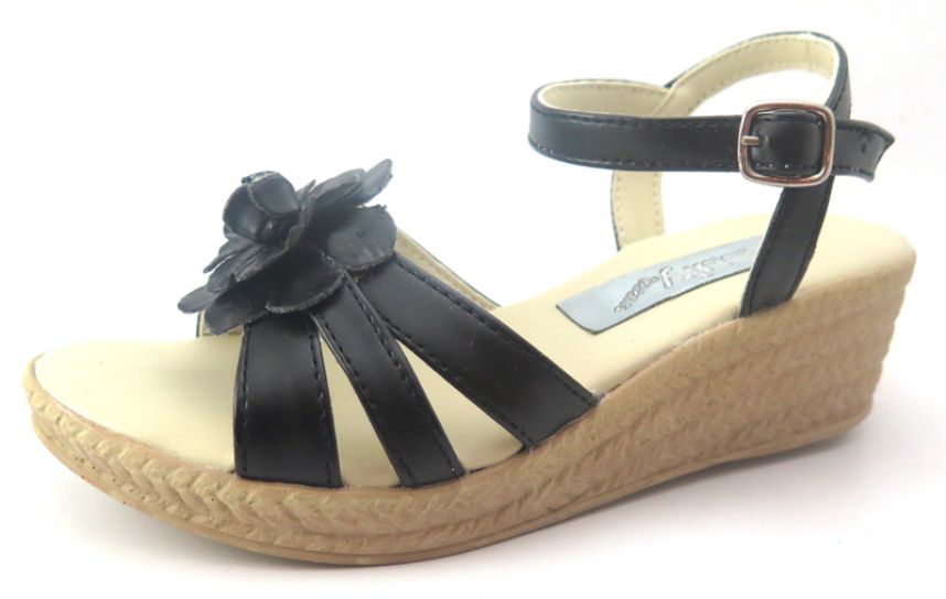 Sandalia Plataforma con Flor