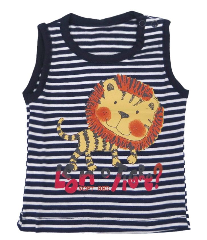 Remera Musculosa Estampado Leon