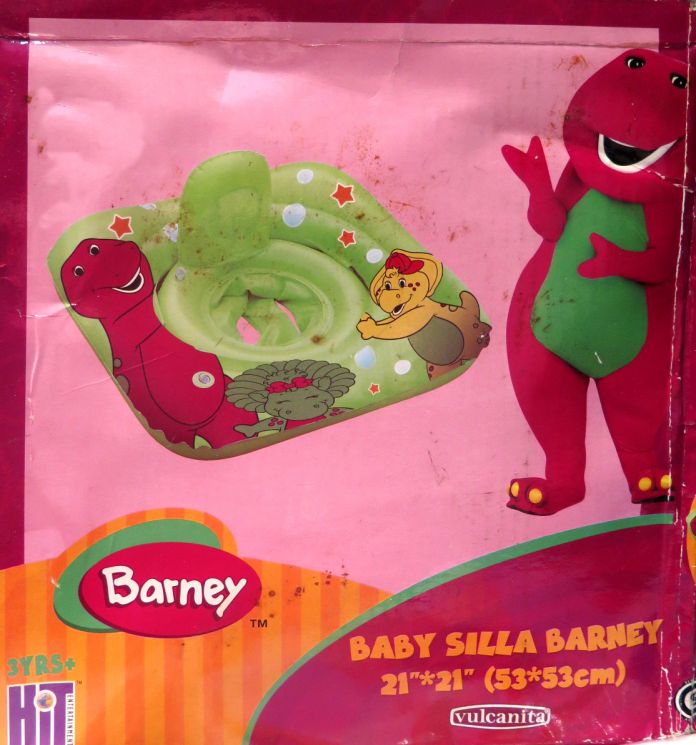Salvavidas Inflable doble aro con bombachita baby boat BABY SILLA DECORADA Barney .