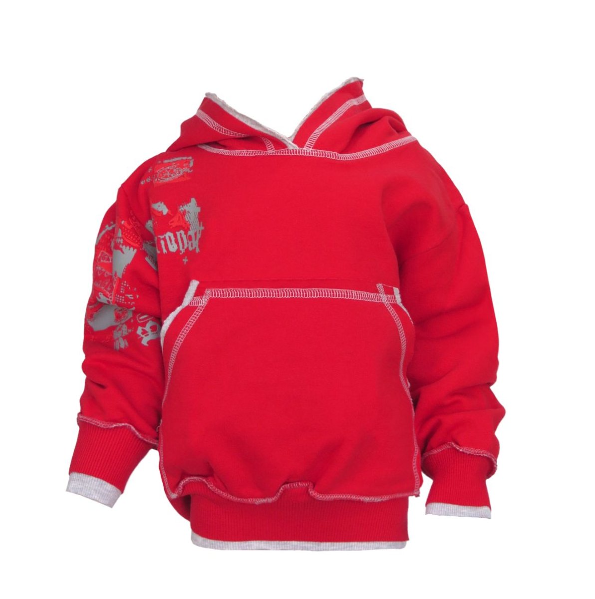 Buzo Frizado Estampado con Capucha