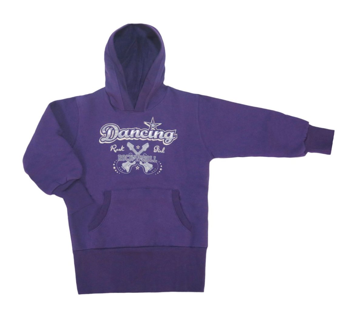 Buzo Frizado Estampado "Dancing" Con Capucha