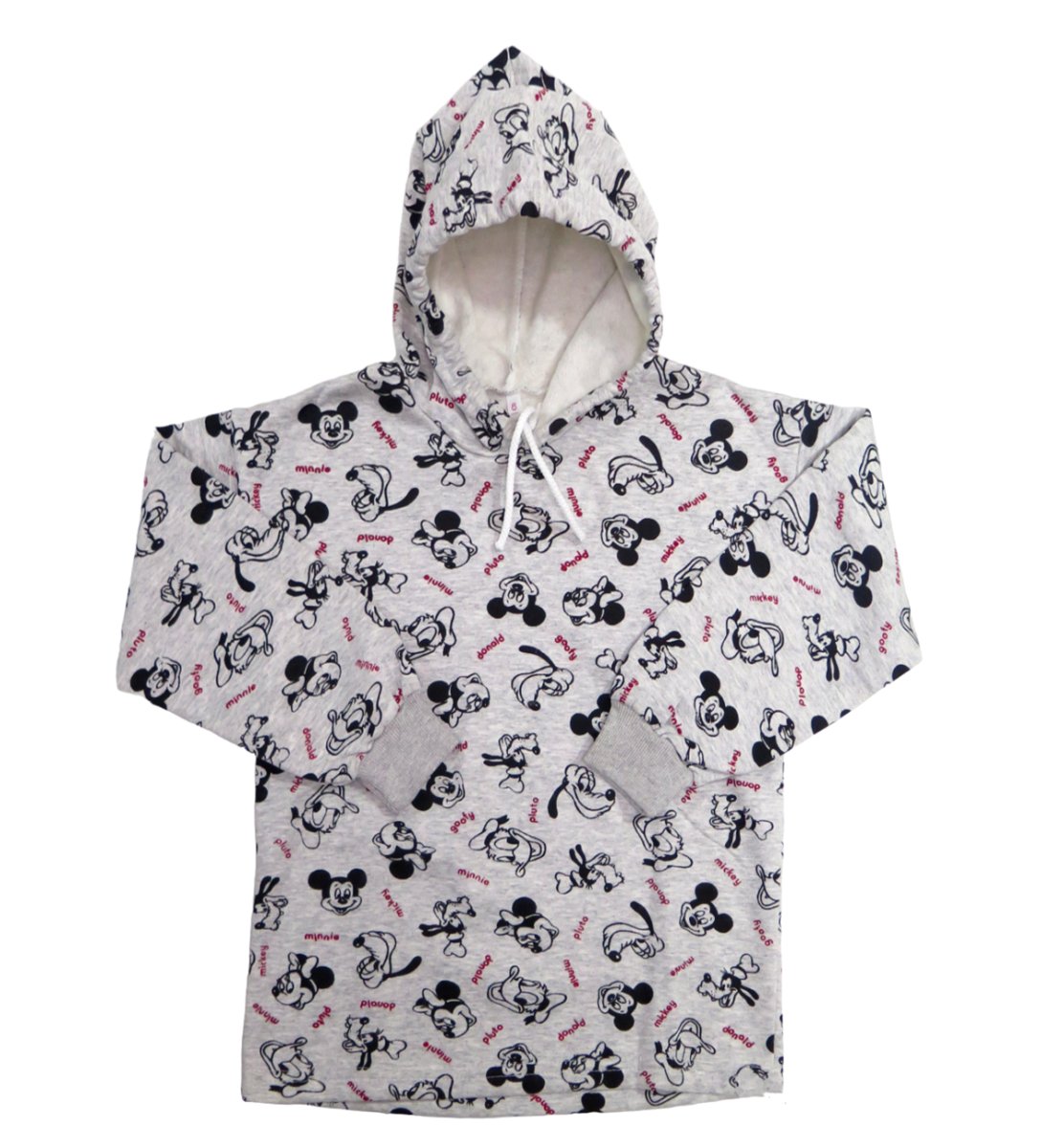 Buzo  Frizado con Capucha Estampado Mickey Mouse