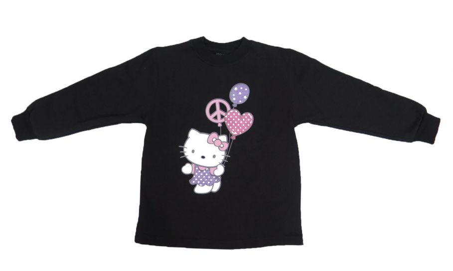 Buzo de Algodon Frizado Estampado de Hello Kitty