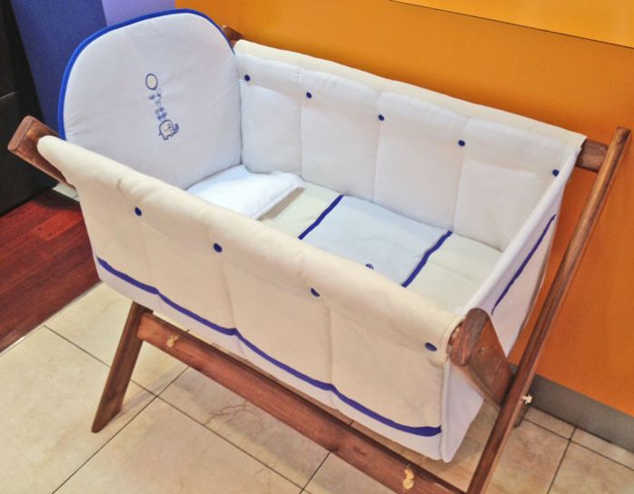 Catre de Dormir Aldea del Sol Celeste/Blanco/Azul Elefante globo