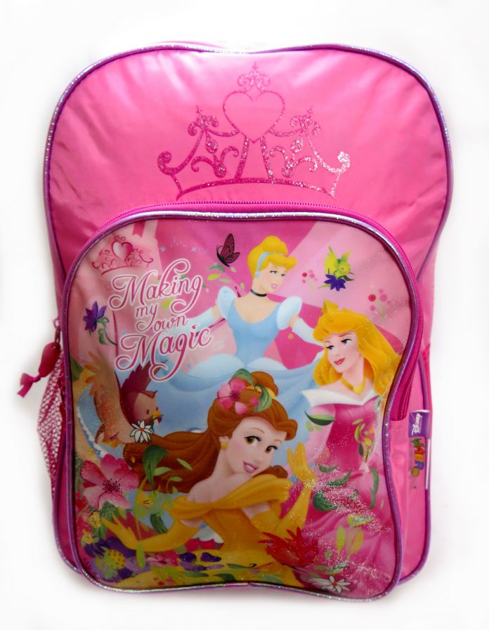 Mochila Princesas Espalda con bolsillo delantero