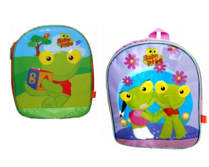 Mochila de Espalda Sapo Pepe y Sapa Pepa Tomados de la Mano