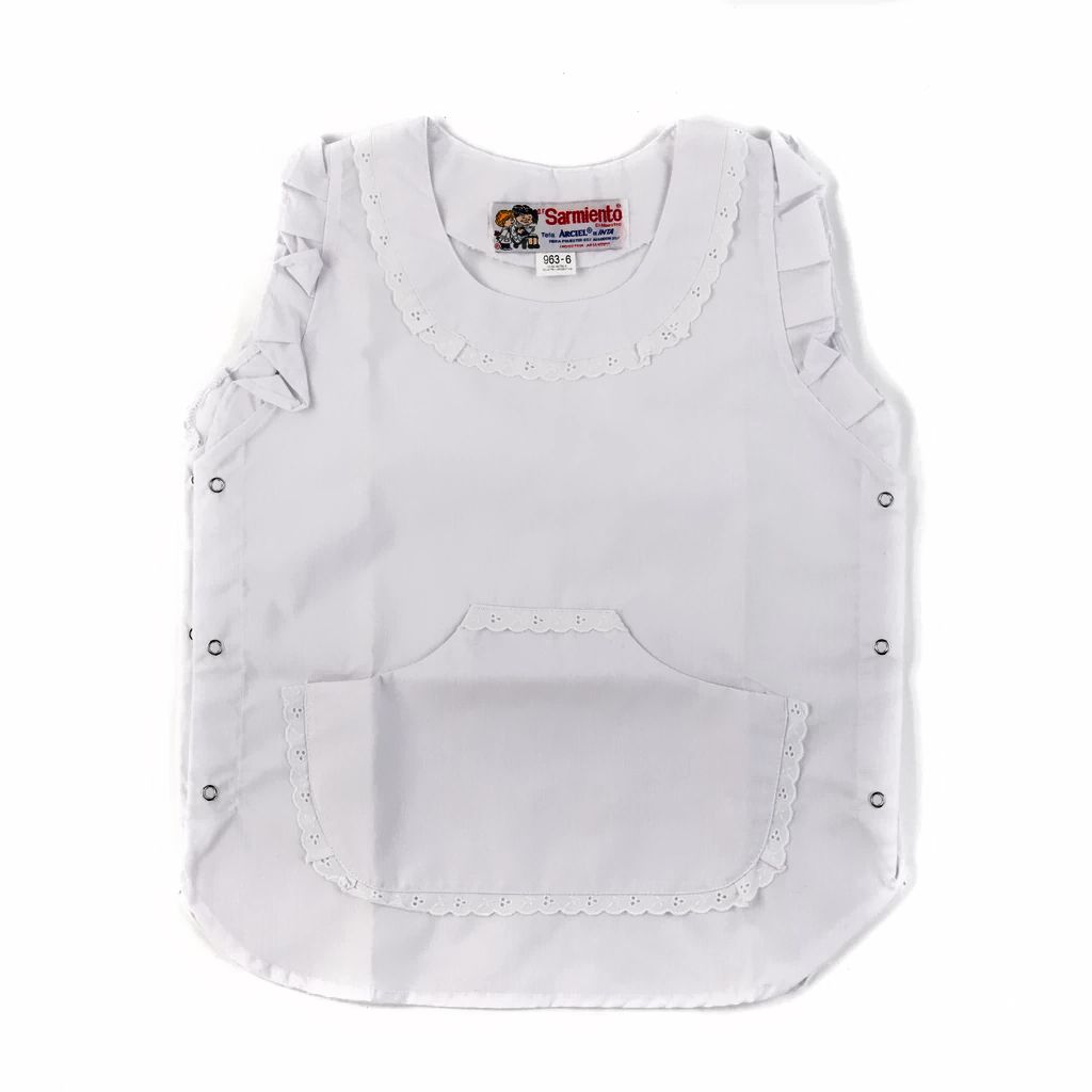 Poncho Maestra Con Broderie