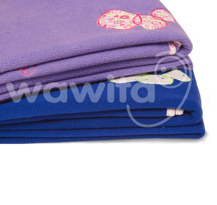 Frazada Polar Cuna Funcional Bordada Pollito