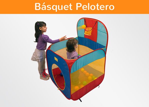 Pelotero Basquet Pelotero Casita Autoarmable plegable