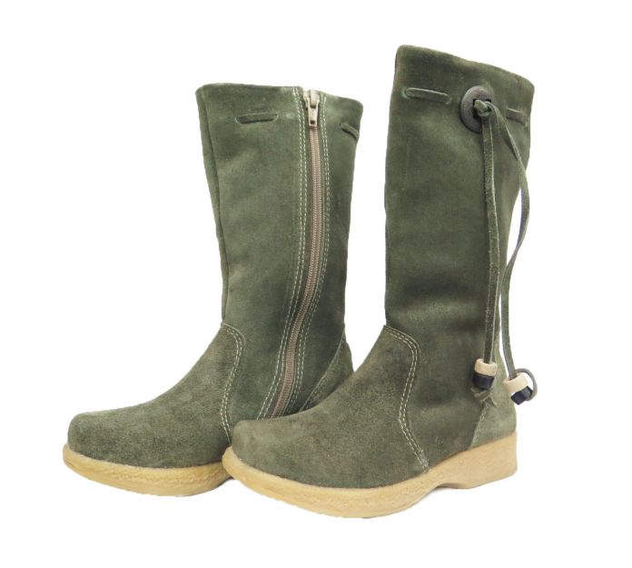 Bota de Gamuza con Flecos Alta