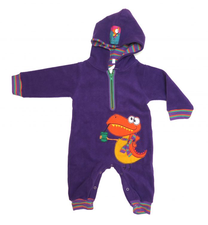 Enterito con capucha polar Bordado