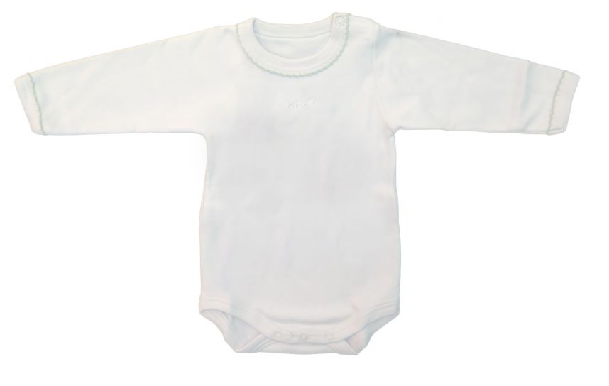 Body Manga Larga Con Picot Color