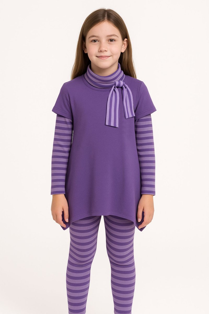 Conjunto de 3 Piezas Manga Larga Con Bluzon