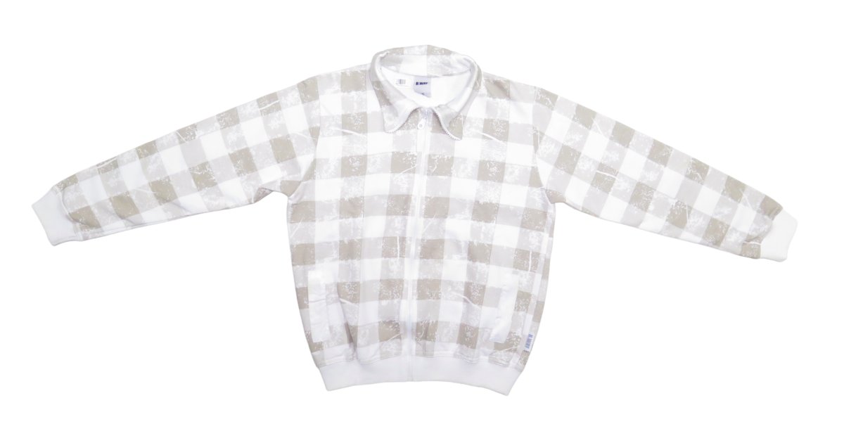 Campera Rustica A Cuadros Con Cierre