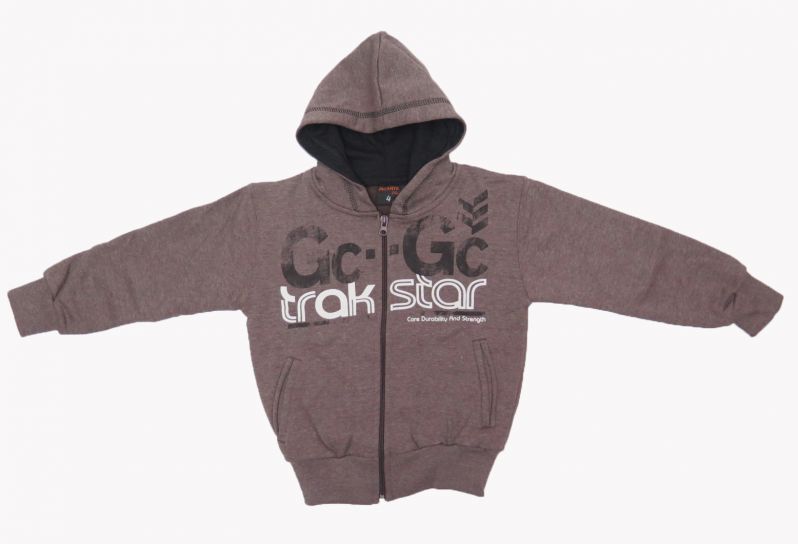 Campera de Friza con Capucha Estampada