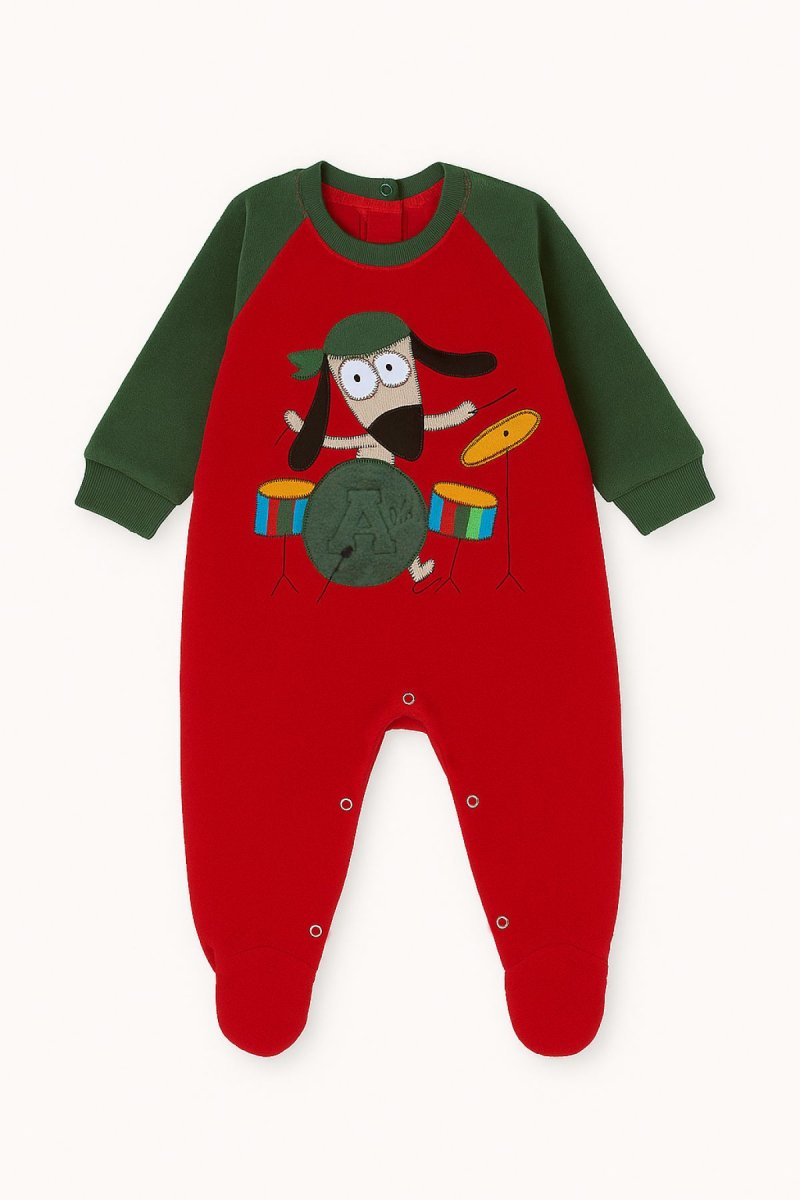 Enterito polar con cierre colores combinados