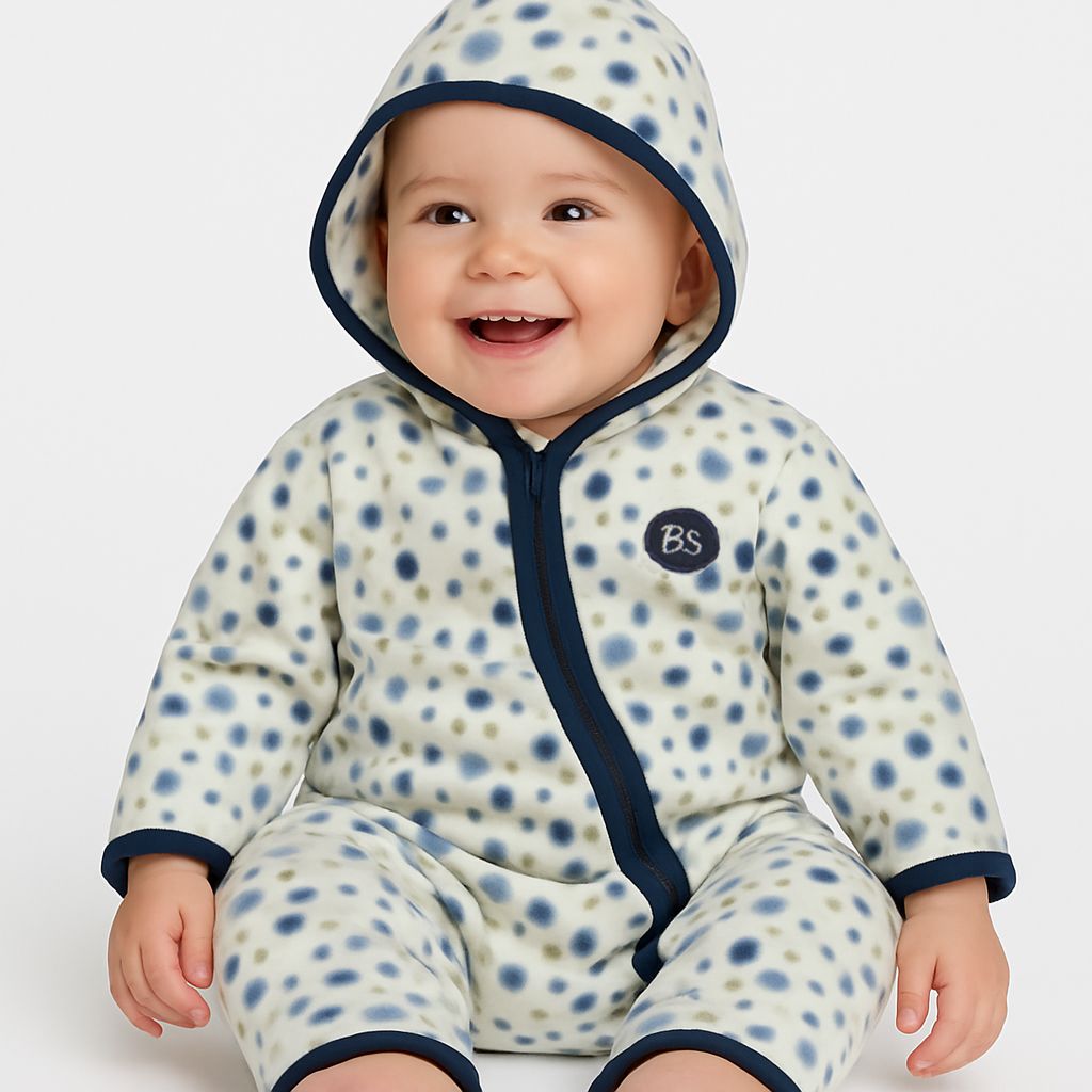 Enterito polar estampado manga larga