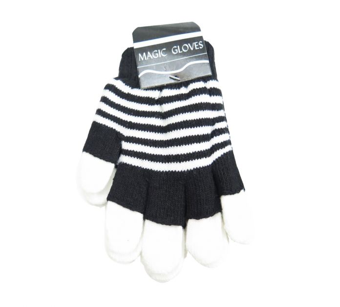 Guante Tejido Rayado Doble