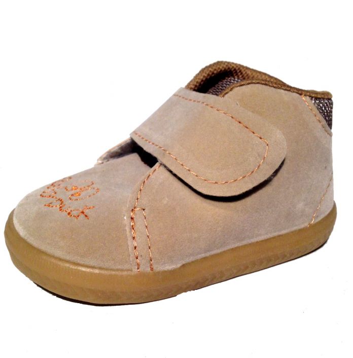Bota Gamuza Bordada con Velcro
