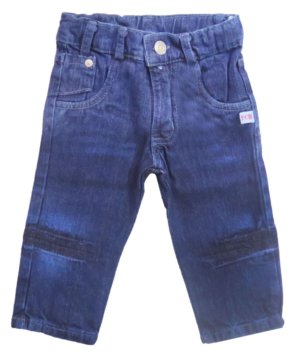 Pantalon jean de varon con cintura elastizada