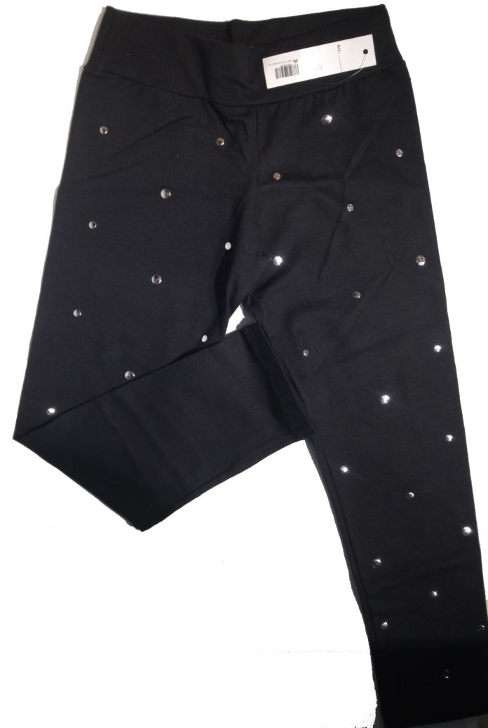 calza de algodon con lycra y tachas