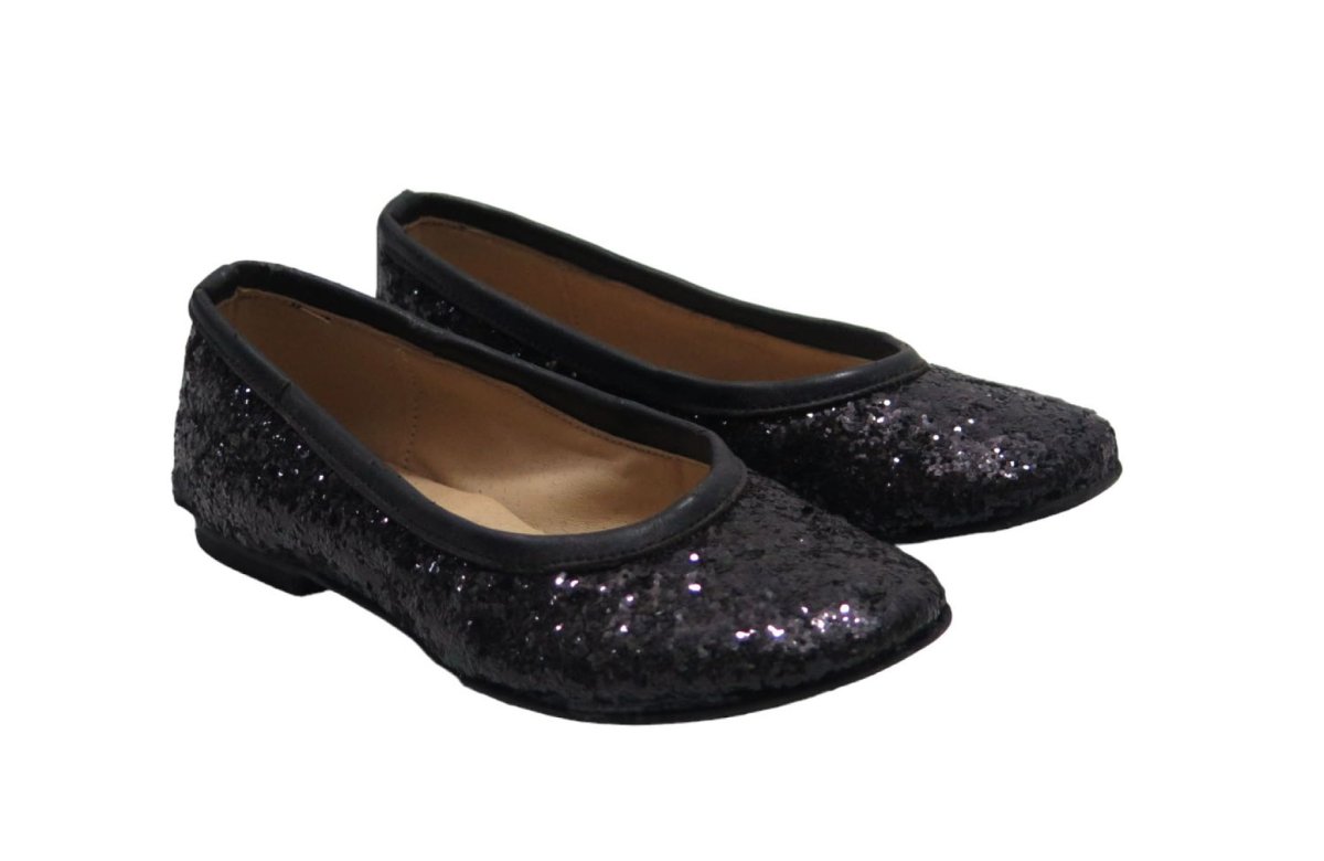 Arroyo balerina con glitter negro