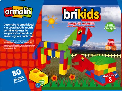Brikids bloques en caja 80 piezas nivel 3