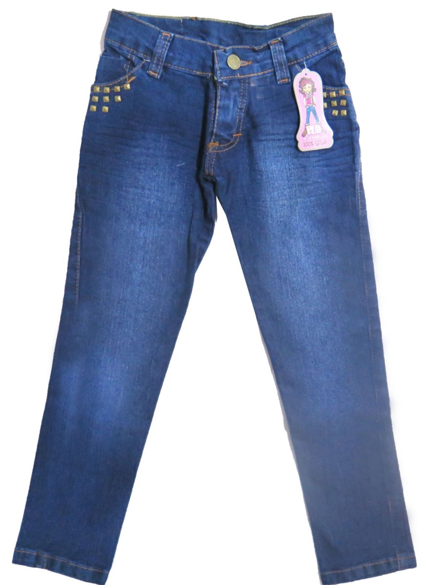 Pantalon de jean  para nena con tachas
