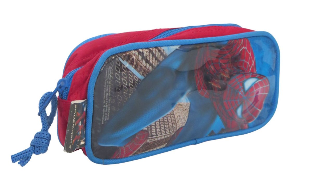 Cartuchera con 1 cierre con estampado de Spiderman Hombre Araña