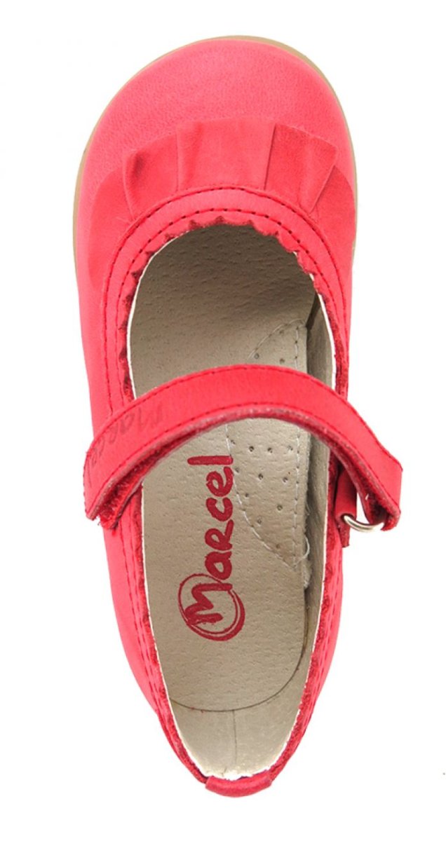 Balerina de Cuero con Volados con Velcro