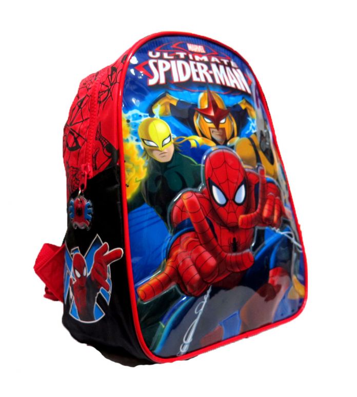 Mochila Espalda Ultimate SpiderMan Con Personajes