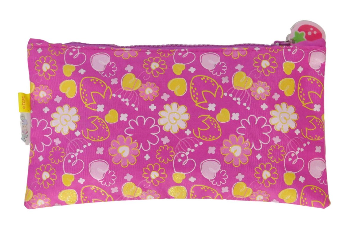 Cartuchera con un cierre con estampado en relieve de Frutilla