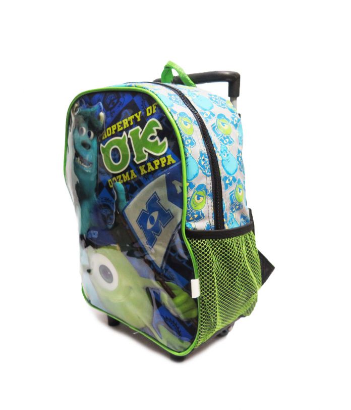 Mochila con Carro Monsters University 30 CM Solo un bolsillo lateral de red