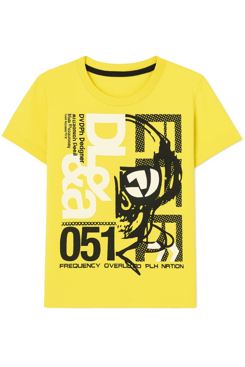 Remera Manga Corta Estampado Tipo Red