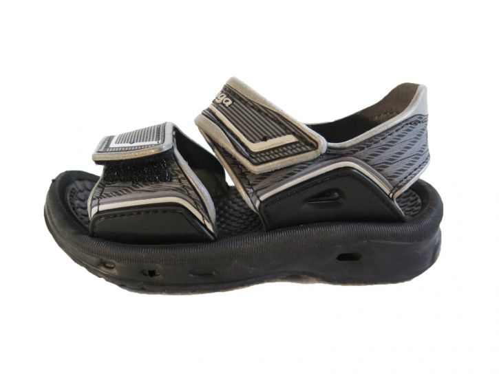 Sandalia de goma con doble velcro