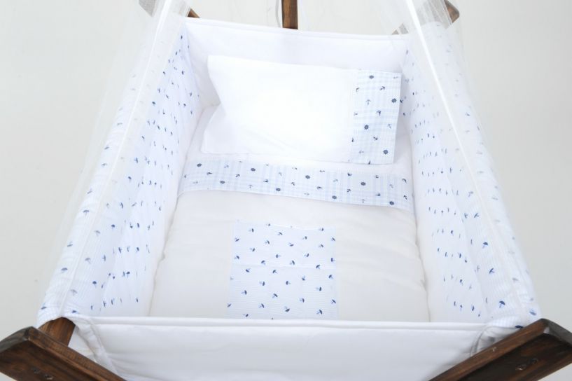 Catre de Dormir Veleritos Veleros pequeños / Blanco liso