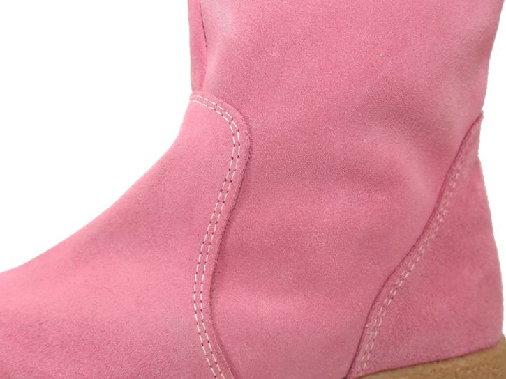 Bota Alta Gamuza Con Flecos