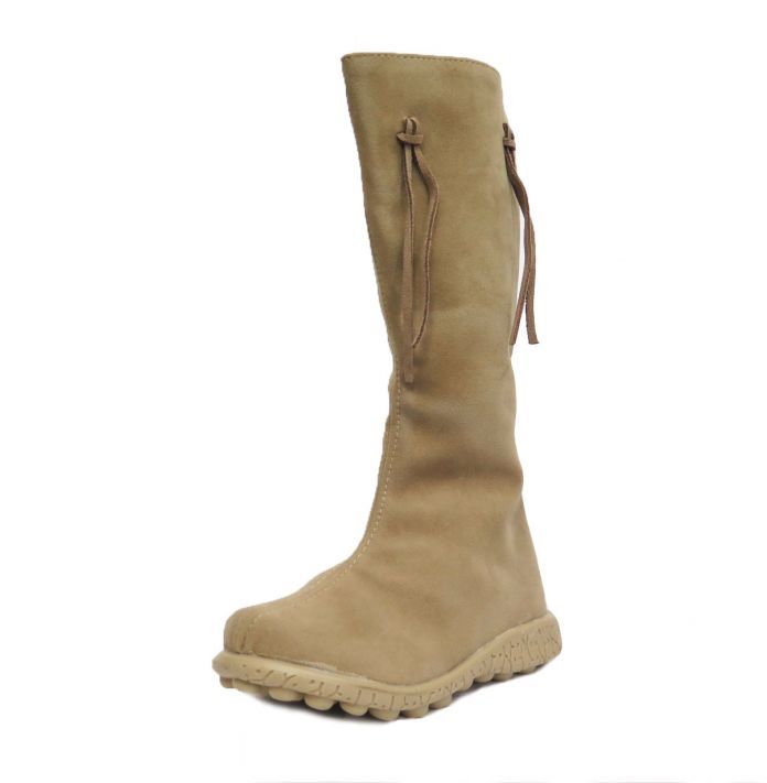 Bota Alta de Gamuza con Flecos