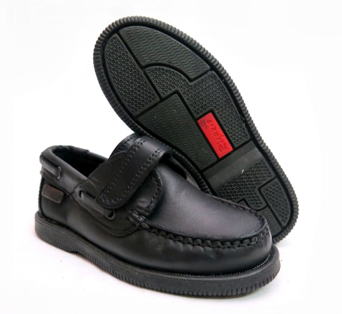 Calzado Zapato Colegial Nautico Velcro