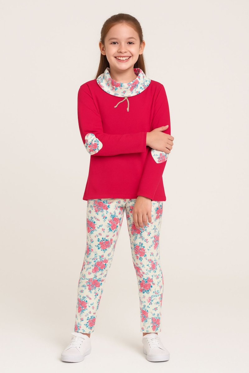 Conjunto Jogging Buzo y Pantalon Estampado Flores