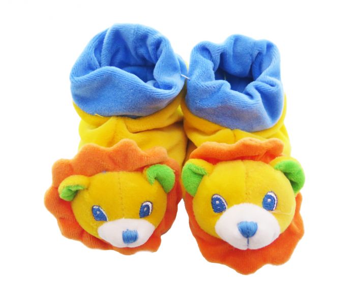 Botita Plush Antideslizante con carita y cascabel