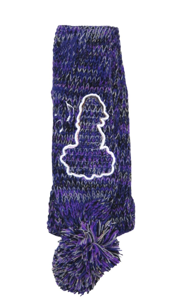 Bufanda Tejida Melange Violeta