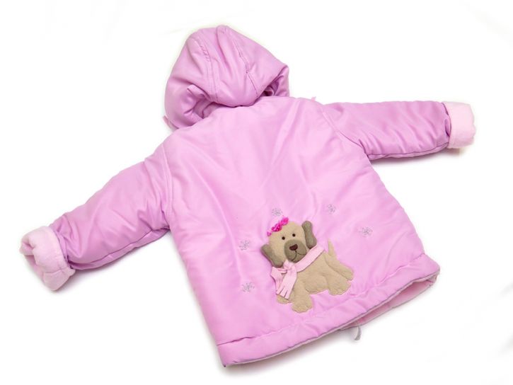 Campera de Microfibra Bordada con Aplique de Conejito en Espalda