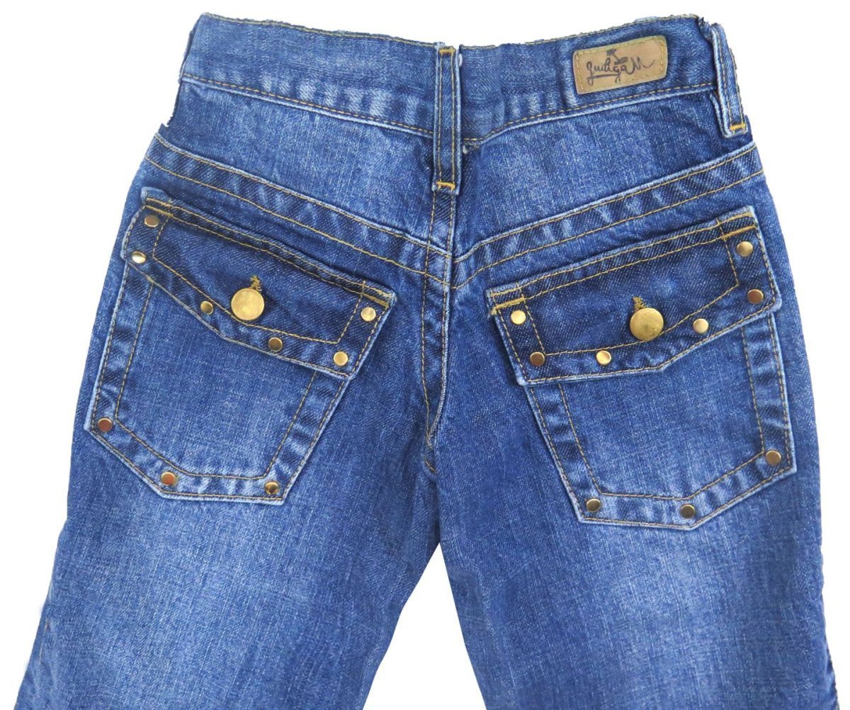 Pantalon de Jean con Tachas en Bolsillos Traseros