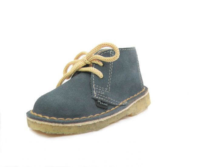 Bota de Gamuza Goma Crepe Con Cordon