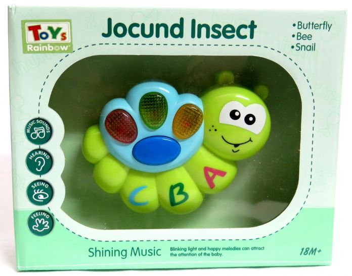 JOCUND INSECT Caracol Musical con Luz y Sonidos Electronico